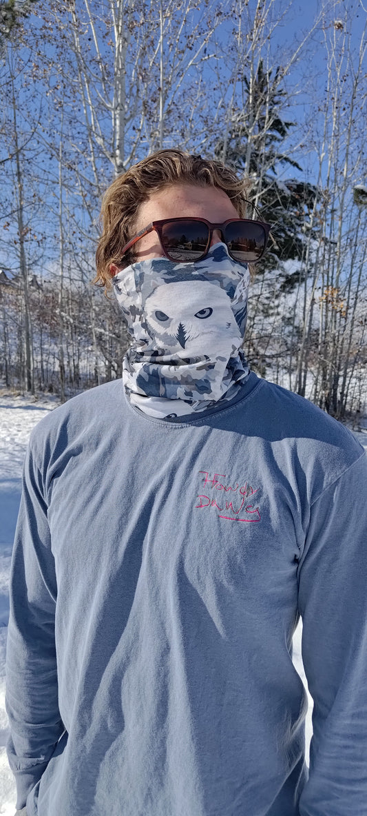Arctic Owls Neck Gaiter