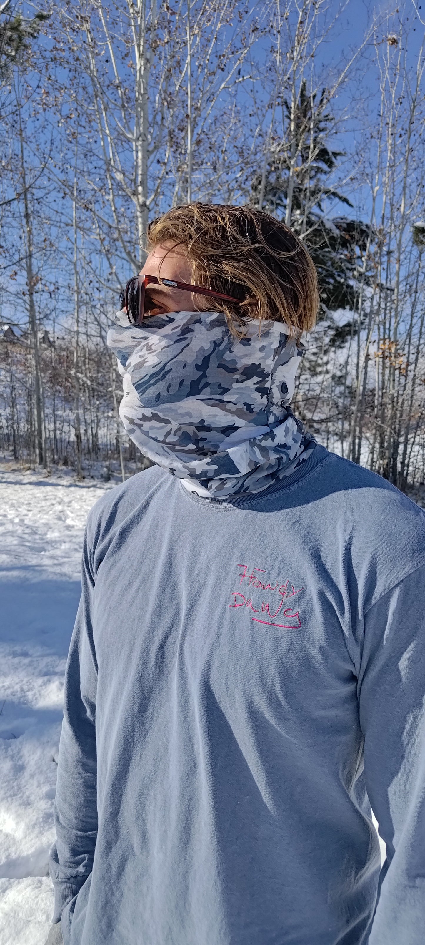 Arctic Owls Neck Gaiter