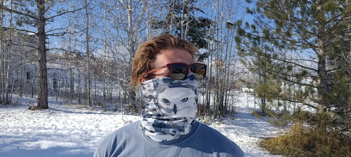 Arctic Owls Neck Gaiter