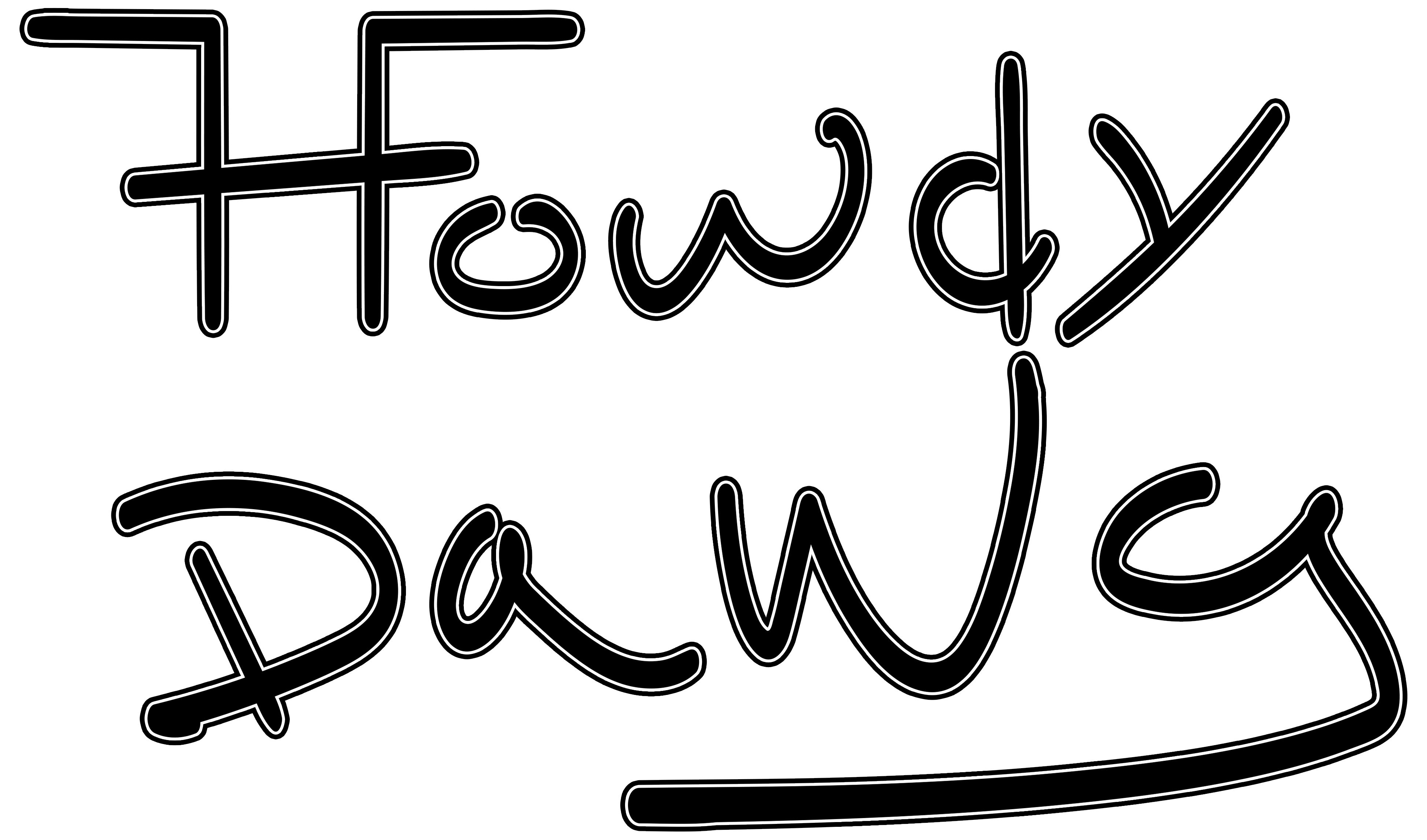 Howdy Dawg Text Hero